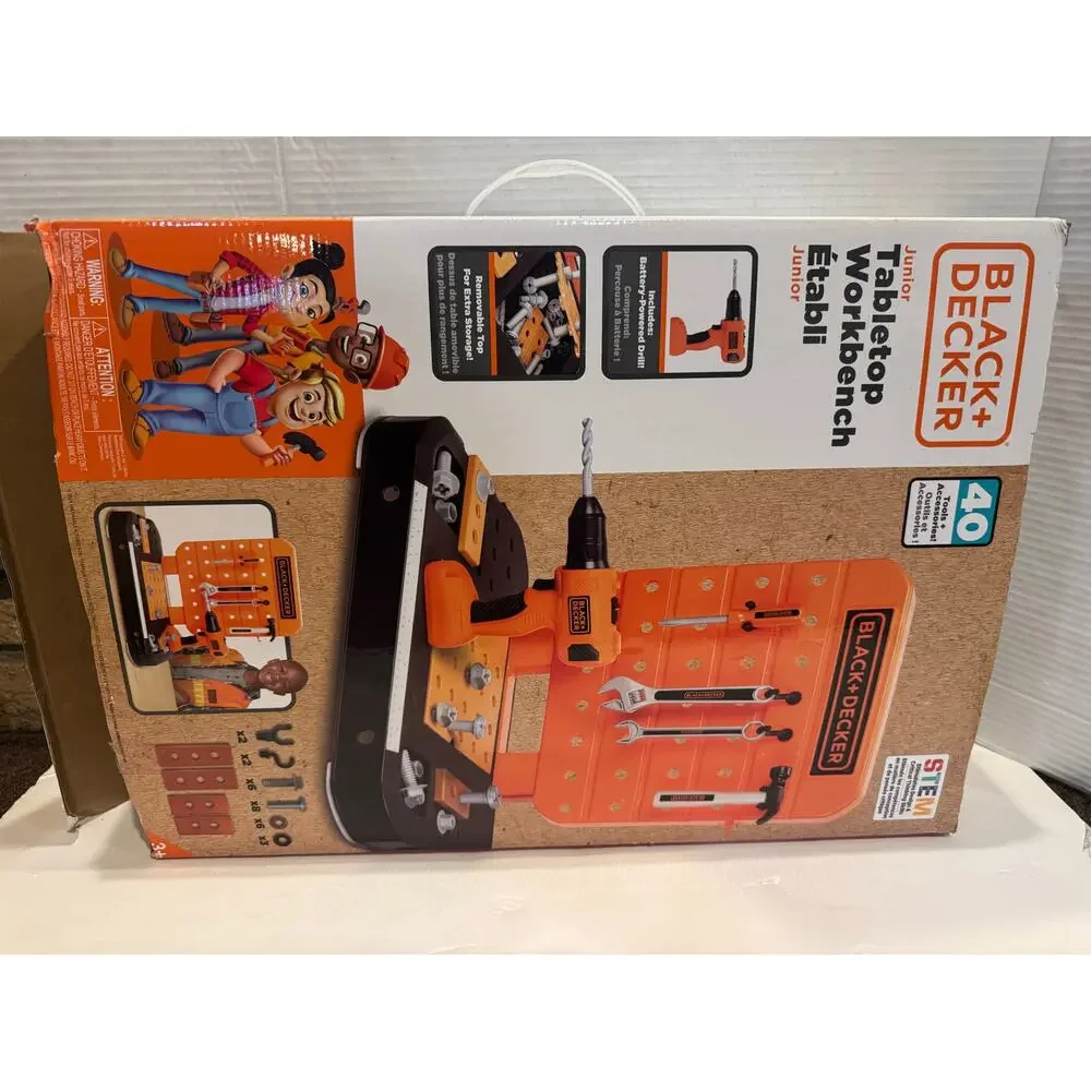 BLACK+DECKER Tabletop Workbench for ages 3 and up new opened box